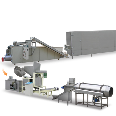 Automatic 3D frying pellet snacks making production Line